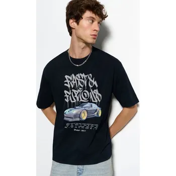 Pánské tričko Tričko s potiskem Fast & Furious - S - House - černá - 120EO-99X