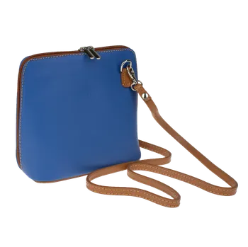 Kabelka NovaKabelka.cz Kožená italská crossbody kabelka Grana Indigo Camel