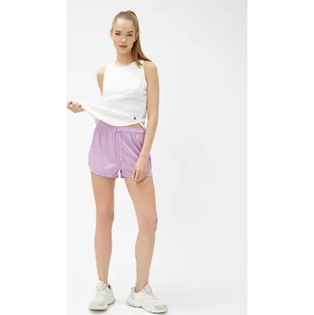 Dámské kraťasy Koton sportovní šortky s vázáním Koton fuchsiová | fialová 2275054
