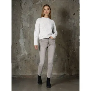 Dámské džíny Sinsay - Džíny straight se středně vysokým sedem - šedá - 912FI-09J - 912FI-09J-34