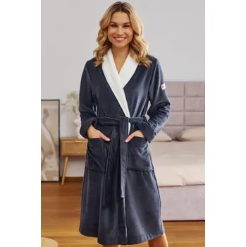 Dámský župan Dámský župan Doctor Nap 7182 - soft Šedá 2XL