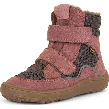 Dívčí zimní obuv FRODDO dívčí zimní obuv BAREFOOT TEX WINTER G3160189-7A šedá/růžová FRODDOTEX 37