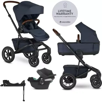 Kočárek EASYWALKER Kočárek kombinovaný Jimmey 2v1 LITE AIR + CYBEX Aton B2 i-Size + základna Indigo Blue