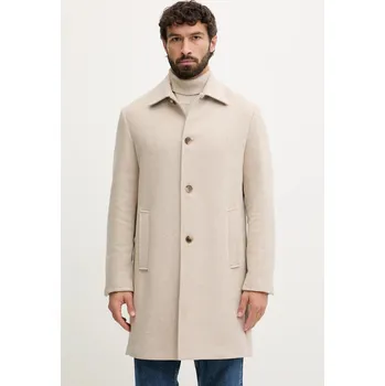 Dámský kabát Kabát s příměsí vlny United Colors of Benetton 2C4VUN06U béžová 80X, vel. 54