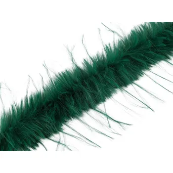 Všívací oděvní / dekorační kožešina s dlouhým chlupem šíře 6 cm METRÁŽ - 7 zelená tmavá