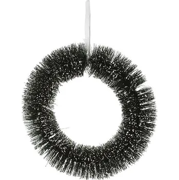 Vánoční dekorace VÁNOČNÍ VĚNEC na dveře LED zelený prům. 40 cm