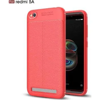 Pouzdro na mobilní telefon Litch gelový obal s texturovanými zády na Xiaomi Redmi 5A - červené