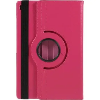 Pouzdro na tablet Litchi 360 otočný ochranný obal pro tablet Samsung Galaxy Tab S5e SM-T720 - rose