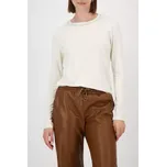 MONARI CIAO BELLA dámské triko béžové s pleteným límečkem