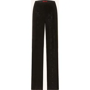 Elena Miro Dámské Marlene Kalhoty Ze Sametu S Třpytivou...