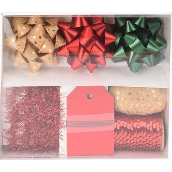 Vánoce Stuhy a mašle dekorativní polypropylen 10ks sada 175x155x40mm, mix barev