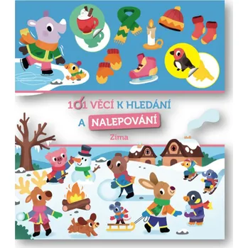interaktivní kniha Svojtka 101 věcí k hledání a nalepování Zima