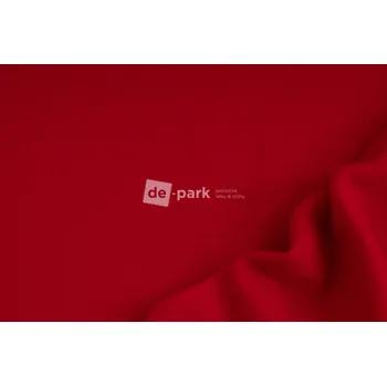 Počesaná teplákovina silná - červená - 337