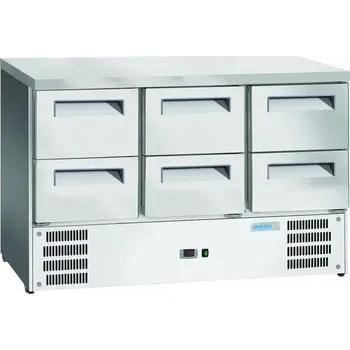 Chladicí stůl se 6 zásuvkami GN 1/1