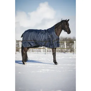 Deka pro koně Catago Deka výběhová Barlow CATAGO, s vyšším krkem, 300 g, navy Délka zad: 155 cm