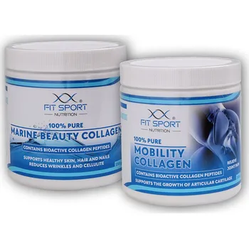 Kloubní výživa 100% Pure Mobility Collagen 300g + 100% Pure Marine Beauty Collagen 250g