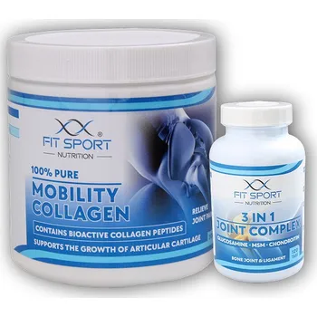 Kloubní výživa 100% Pure Mobility Collagen 300g SOLUGEL + 3 in 1 Joint Complex 120 tablet