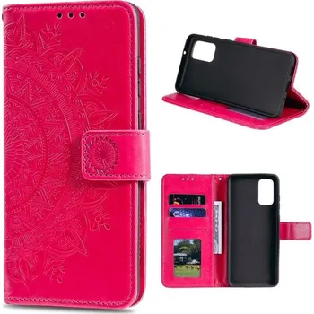 Pouzdro na mobilní telefon Flower PU kožené peněženkové pouzdro na mobil Xiaomi Mi 10T 5G/10T Pro 5G - rose