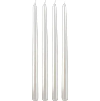 Home Styling Collection Stolní svíčky, 30 cm, bílá