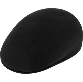 Čepice Fiebig - Headwear since 1903 Pánská černá plstěná zimní bekovka - klasická pevná plstěná bekovka Velikost: 55 cm (S)