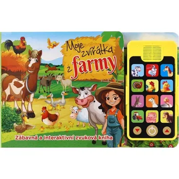 Leporelo Knížka zvuková, s mobilem, Moje zvířátka z farmy
