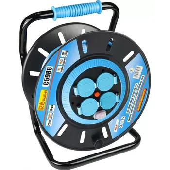 Prodlužovací kabel PC5987 Prodlužovací kabel na bubnu PVC 4 zásuvky, 230V/50 m RICHMANN