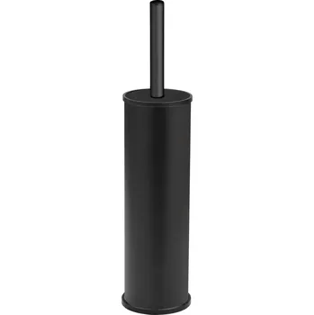 Wenko WC kartáč se vzduchotěsnou nádobou z nerezové oceli OLMEDO, Ø 8,5 cm, černá