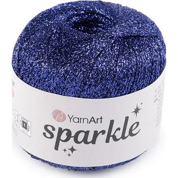 Příze Pletací příze Sparkle s lurexem 25 g - 6 (1324) modrá kobaltová