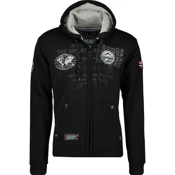 Pánská mikina GEOGRAPHICAL NORWAY mikina pánská GORESUN MEN 100 černá 8XL