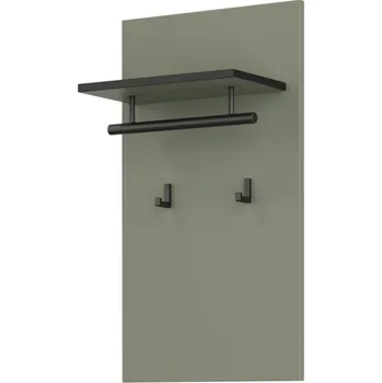 Věšák Nástěnný věšák BONIFACIO, zelená/černá + vyzvednutí ZDARMA