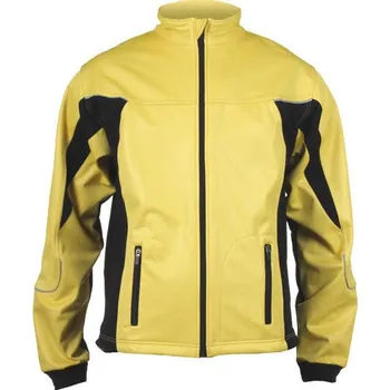 Pánská softshellová bunda Ski Windproof softshelová bunda žlutá-černá velikost oblečení XL