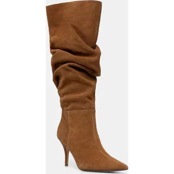 Dámské kozačky Semišové boty Aldo KIMMIA dámské, hnědá barva, na podpatku, 14166954 14166954.KIMMIA 82X, EUR 37