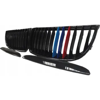 Kapota Přední maska, ledvinky, mřížky BMW 3 E90 E91 (04-08) trikolora ///M - sada L+P