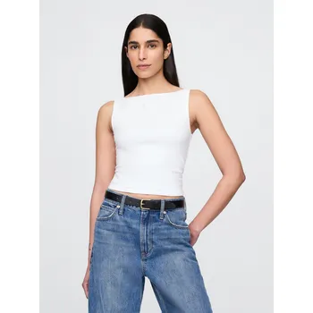 GAP Strečový crop top - Dámské GAP šedá 3331519
