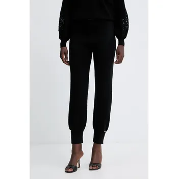 Tepláky s příměsí vlny Twinset 252LL3EBB černá 99X, vel. M