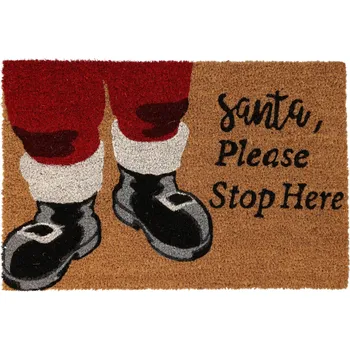 Rohožka Home Styling Collection Vánoční rohožka z kokosového vlákna, 59x39 cm