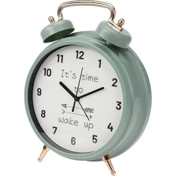 Budík Home Styling Collection Dětský budík v klasickém stylu, zelená