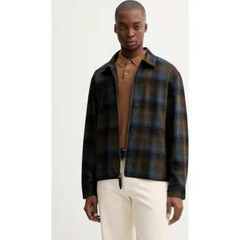 Pánská větrovka Bunda s příměsí vlny Calvin Klein LV04LD425G hnědá 98A, vel. S