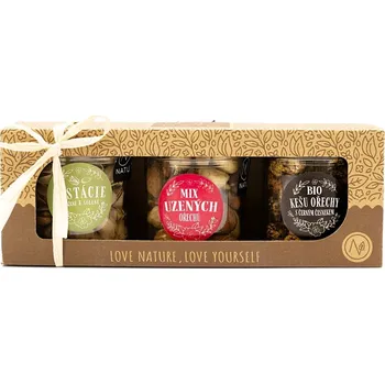 NATU Dárkový set pražených a solených ořechů 220&nbsp;g