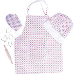 Bigjigs Toys Kuchařský set se zástěrou s puntíky