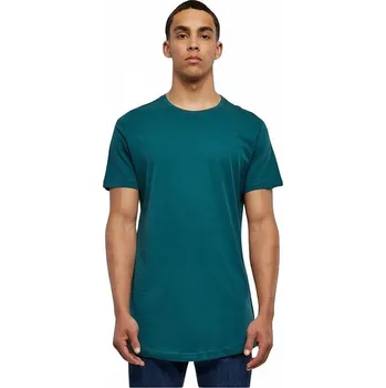 Pánské tričko Prodloužené mírně zaoblené pánské triko Urban Classics 100% bavlna Barva: jasper, Velikost: XS