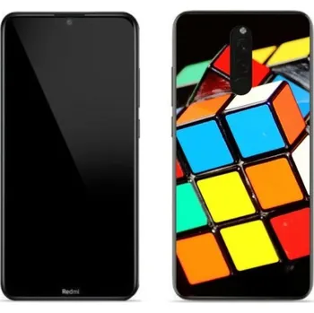 Pouzdro na mobilní telefon Gelový obal mmCase na mobil Xiaomi Redmi 8 - rubikova kostka