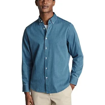 Pánská košile Charles Tyrwhitt Button-Down Collar Denim Shirt