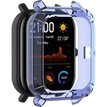 Příslušenství k chytrým hodinkám Silikonový rámeček pro Amazfit GTS - Modrý