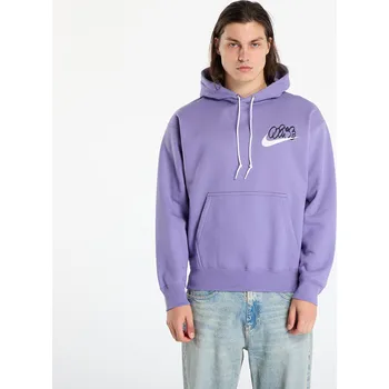 Pánská mikina Mikina Nike Solo Swoosh Men's Fleece Hoodie Dusty Amethyst L