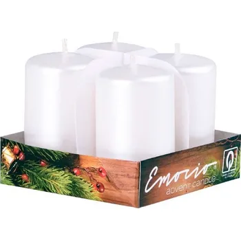 Svíčka Emocio adventní svíčky 38x60 perleťová 4 ks