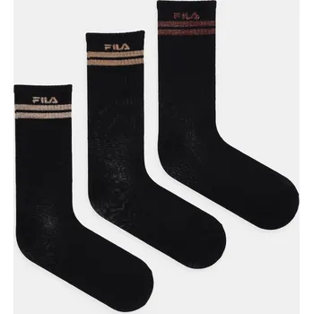Pánské oblečení Ponožky Fila 3-pack F6410 černá 99X, vel. 39/42