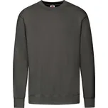 Pánská mikina Graphite, lehká, s vsazenými rukávy, Fruit of the Loom Fruit of the Loom šedá 2467234