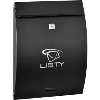 Poštovní schránka poštovní schránka černá SPS-16 - dopisní schránka 250 x 330 x 65 mm (šířka x výška x hloubka), pozinkovaný plech s práškovou barvou