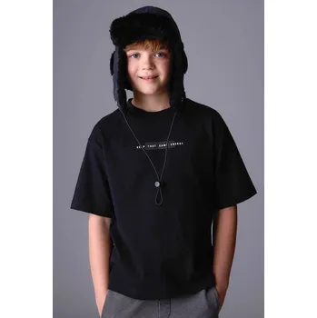 Chlapecké tričko Dětské tričko Mayoral černá barva, 7001 7001.7B.Junior.9BYA 99X, vel. 152